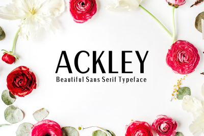 Ackley Beautiful Sans Serif Typeface