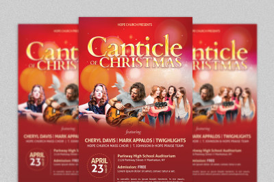 Christmas Concert Flyer Poster Template