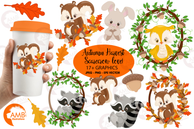 Woodland Critters clipart, graphics and illustrations AMB-1178