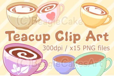 Tea Clipart, Coffee Clipart, Wedding Graphics, Digital Download, Cute Printables, Planner Stickers, Food Clipart, Coffee Illustration