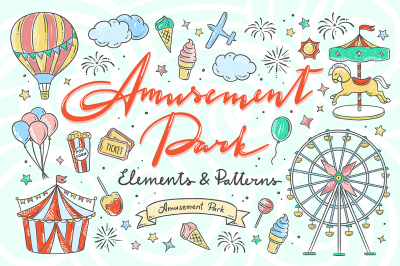 Amusement Park Illustrations &amp; Patterns