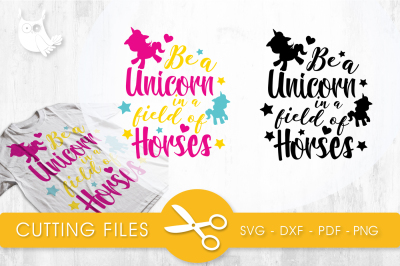 Unicorn SVG, PNG, EPS, DXF, cut file