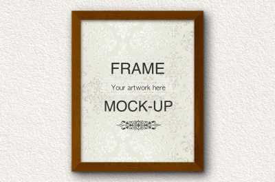 Wood frame mockup