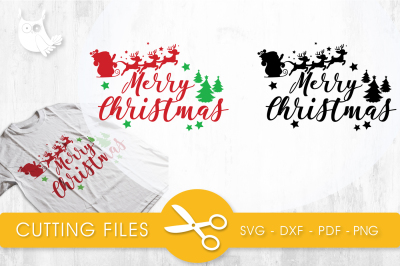 Merry Christmas SVG, PNG, EPS, DXF, cut file