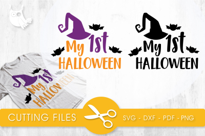 My 1st Halloween SVG, PNG, EPS, DXF, cut file