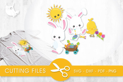 Outside Spring Cuties SVG, PNG, EPS, DXF, cut file