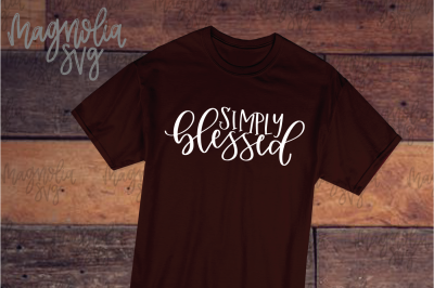 Simply Blessed SVG Cut File Set