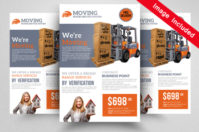 Moving House Service Flyer Templates