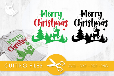 Merry Christmas  SVG, PNG, EPS, DXF, cut file