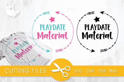 Playdate material  SVG, PNG, EPS, DXF, cut file