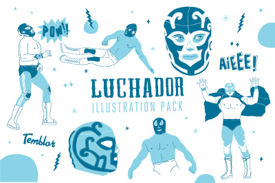 Luchador Illustration Pack