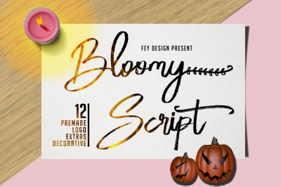 Bloomy Script - Handwritting Font