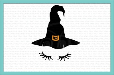 witch svg, witch face svg, witch hat svg, Halloween svg, witch iron on printable, witch dxf, png, closed eyes,girl witch,girl Halloween svg