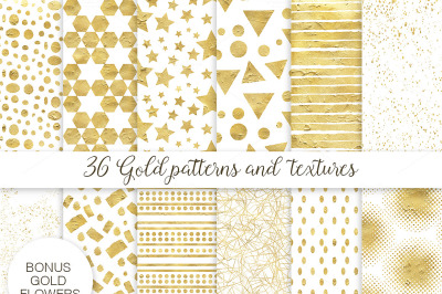 36 gold patterns and textures