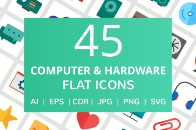Computer & Hardware Icons Set