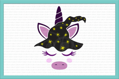Download Free Download Unicorn Svg Halloween Unicorn Svg Unicorn Face Svg Unicorn Eyelashes Svg Witch Hat Svg Iron On Unicorn Halloween Girl Design Dxf File Free SVG Cut Files