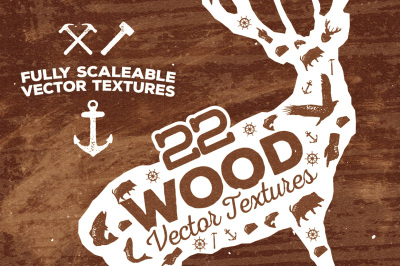 22 Wood Vector Textures