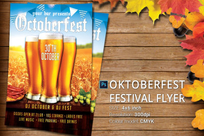Oktober Fest Festival Party Flyer