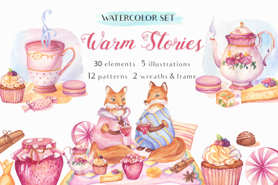Warm Stories - Watercolor Set