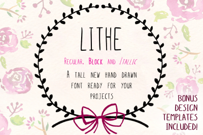 Lithe HandDrawn Font + Bold & Italic