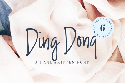 Ding Dong Handwritten Font + Logos