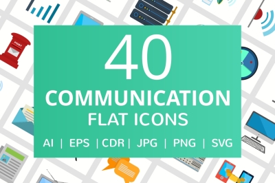 Communications Icons set