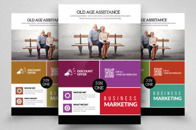 Elderly Home Care Flyer Template