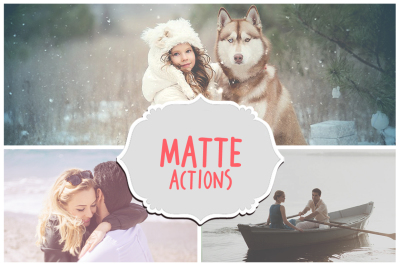 30 Matte Actions - Matte Photoshop Actions -Adobe Photoshop Actions
