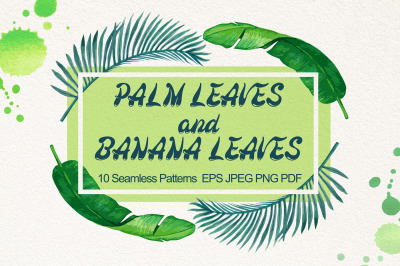 Palm and Banana Leaves Patterns