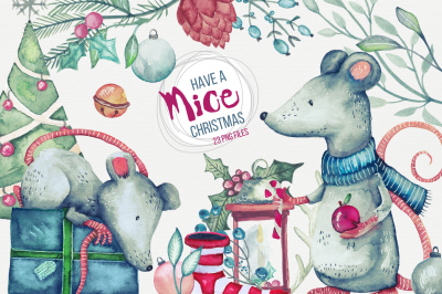 Have a Mice Christmas Watercolor Set