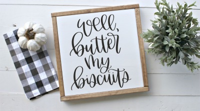 Well, Butter My Biscuits Hand Lettered SVG