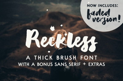 Reckless | a thick brush font