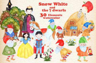 Snow White Princess Clipart