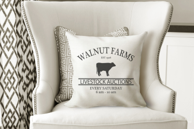 Livestock Auctions Farmhouse Style SVG