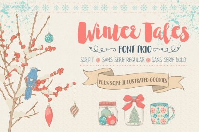 Winter Tales Font Trio + extras