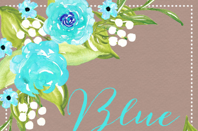 Watercolor Rose clipart, flower clipart, Flower, Leaf clipart, Wedding Clip Art, wedding invitation, watercolor flower