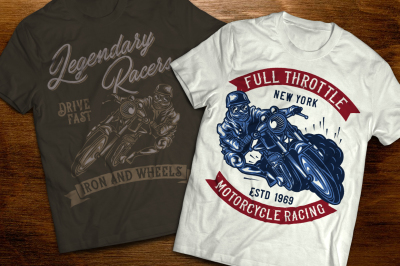 Motoracer t-shirts and posters