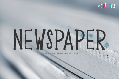 NEWSPAPER hand drawn font