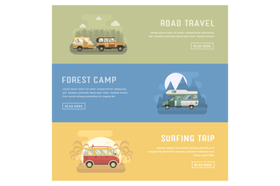 Adventure Auto Travel Banners