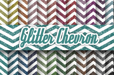 Glitter Chevron Textures Digital Paper
