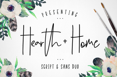 Hearth &amp; Home Font Duo