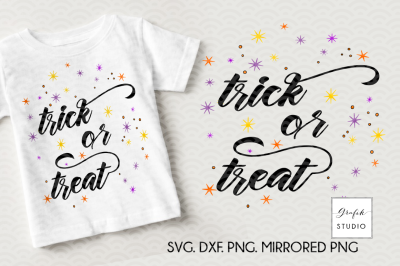 Trick or treat Halloween SVG File,Halloween SVG Files for Cricut, Silhouette Studio Cutting Files,