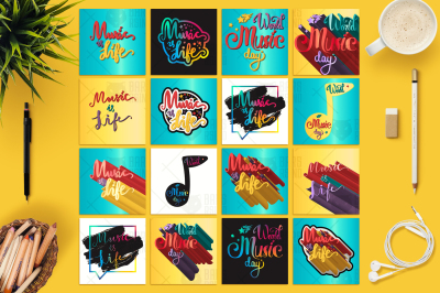 World Music Day Banners