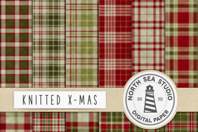 Christmas Knit Digital Paper