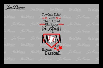Baseball Mom SVG DXF EPS PNG