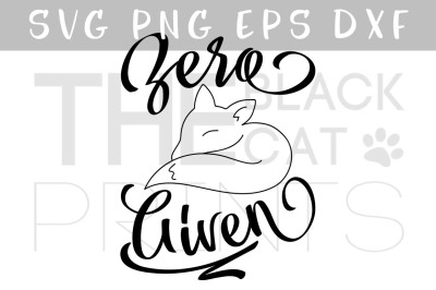 Zero fox given SVG DXF PNG EPS
