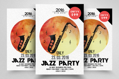 Live Jazz Flyer & Poster