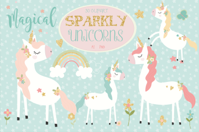 Sparkly unicorns