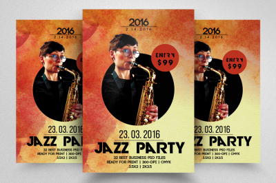 Jazz Party Flyer Templates