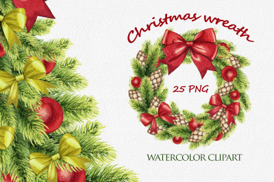 Hand drawn watercolor clipart